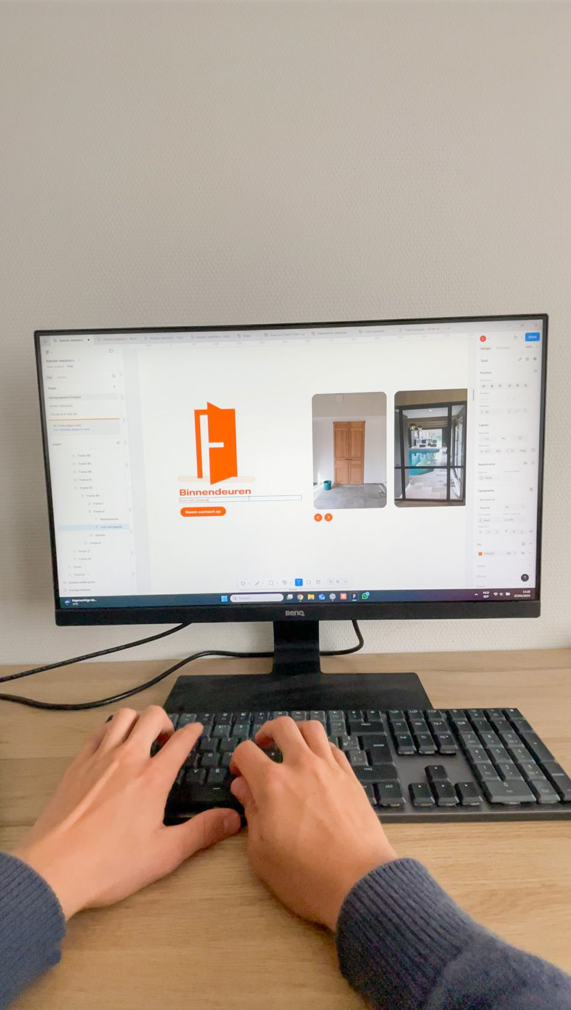 Lars Leenders aan het werk voor Grafix Studio